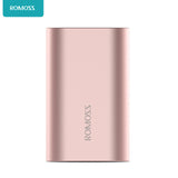 ROMOSS ACE 10000mAh Dual USB Outputs Aluminum Alloy External Battery Pack Power Bank For iPhone 7 7plus Tablets Smartphone