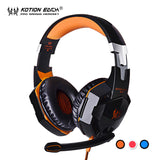 Gaming Headset gamer luminous earphones kotion each G2000 gaming Headphones with microphone LED headphone for Computer pc game