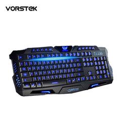 M-200 English Version Tri-color LED Backlight Flyingcolors Mechanical Touch Gaming Keyboard Gamer LED Keyboard for PC Laptop