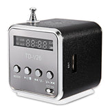 Newest TD-V26 Mini Speaker Portable Digital LCD Sound Micro SD/TF FM Radio Music Stereo Loudspeaker for Laptop Mobile Phone MP3
