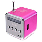 Newest TD-V26 Mini Speaker Portable Digital LCD Sound Micro SD/TF FM Radio Music Stereo Loudspeaker for Laptop Mobile Phone MP3