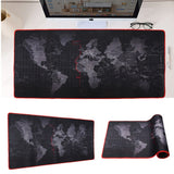 600x300/700x300/800x300/900x400mm World Map Locking Edge Mouse Pad Gamer Large Size Computer Keyboard Mat Table Gaming Mousepad