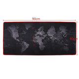 600x300/700x300/800x300/900x400mm World Map Locking Edge Mouse Pad Gamer Large Size Computer Keyboard Mat Table Gaming Mousepad