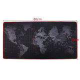 600x300/700x300/800x300/900x400mm World Map Locking Edge Mouse Pad Gamer Large Size Computer Keyboard Mat Table Gaming Mousepad