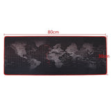 600x300/700x300/800x300/900x400mm World Map Locking Edge Mouse Pad Gamer Large Size Computer Keyboard Mat Table Gaming Mousepad