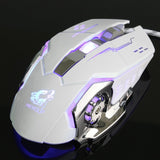 Backlight Gaming Mouse 4000DPI 6 Button LED Optical Mouse Macro Programmable Mause Computer Mouse Gamer PC for LOL Laptop