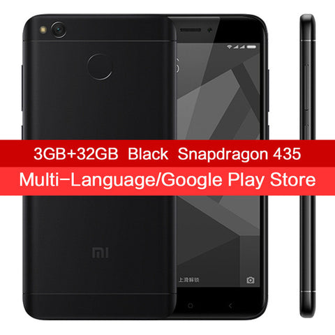 Global Version Original Xiaomi Redmi 4X Pro Smartphone 3GB 32GB Snapdragon 435 Octa Core 4100mAh 4G FDD LTE 5.0 Inch Fingerprint